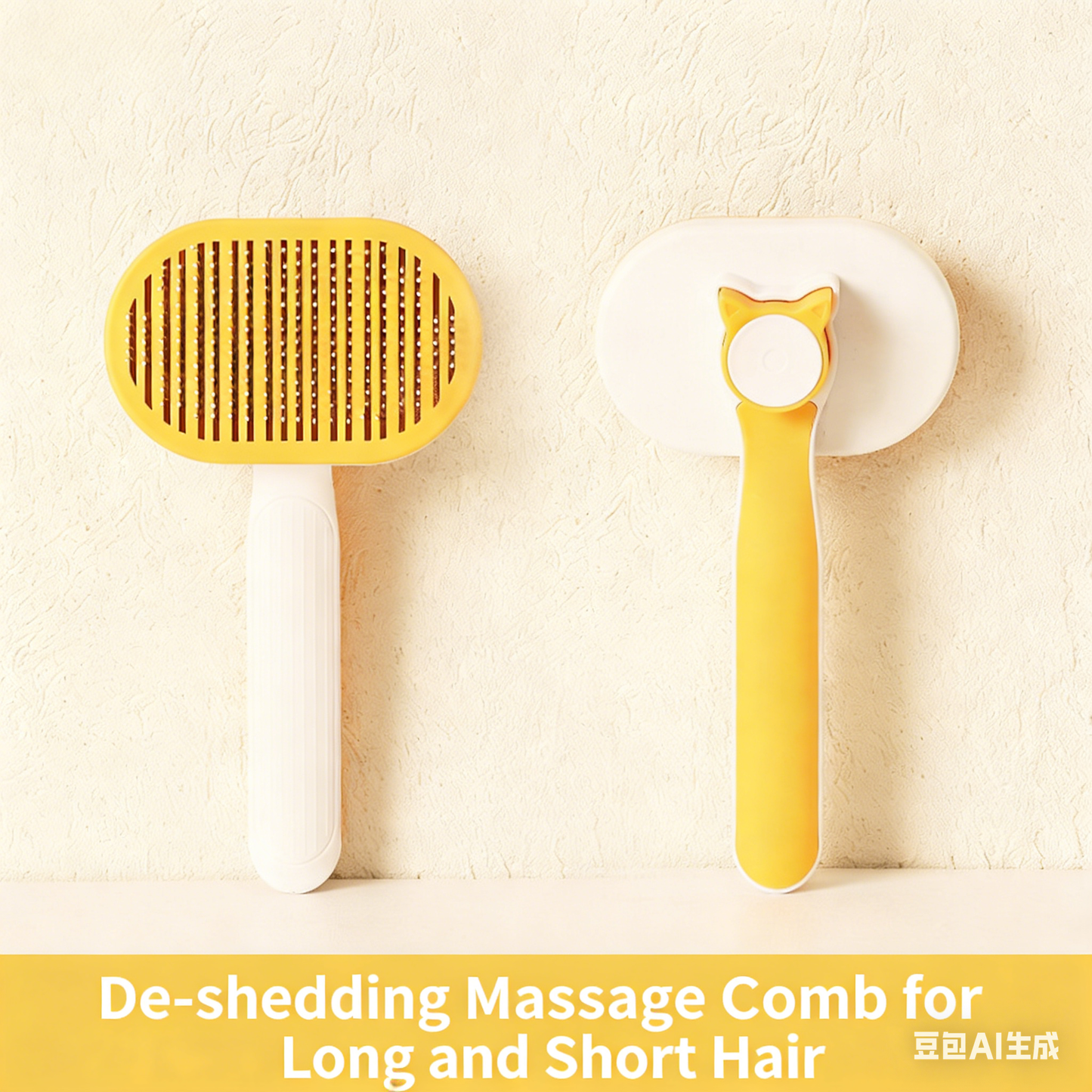 Self-Cleaning Pet Grooming Brush