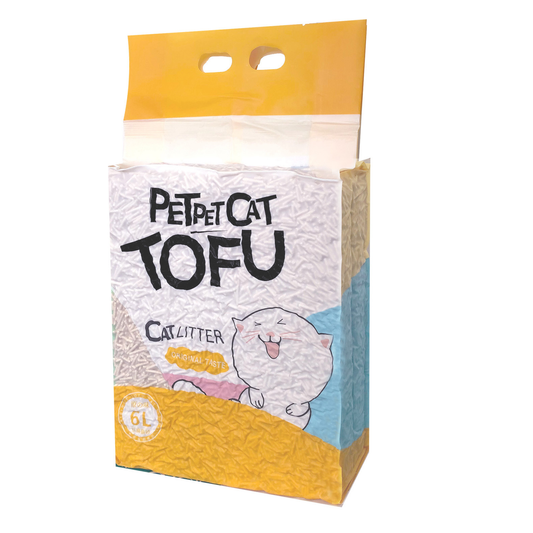 Tofu Cat Litter 6L / 2.5kg – Fast Clumping, Low Dust, Odor Control, Flushable & Eco-Friendly